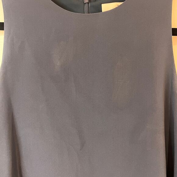 Tibi Blue 100% Silk Sophia Mini Ruffled Sleeveless Dress Sz 4 MSRP $495 - Picture 13 of 14